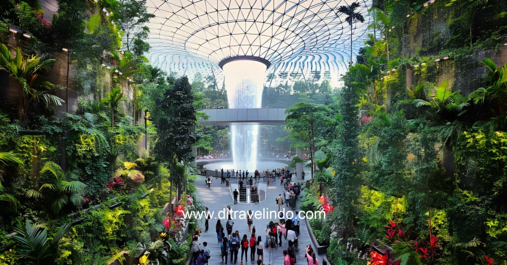 Tour Jewel Changi Airport’s Waterfall
